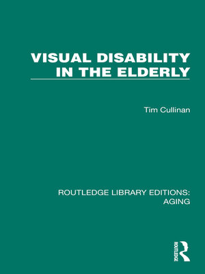 cover image of Visual Disability in the Elderly